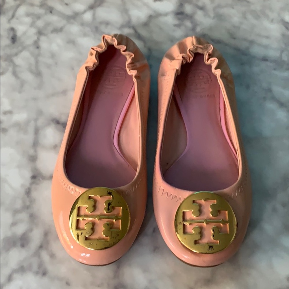 Girls’ Authentic Tory Burch Reeva ballet flat shoe